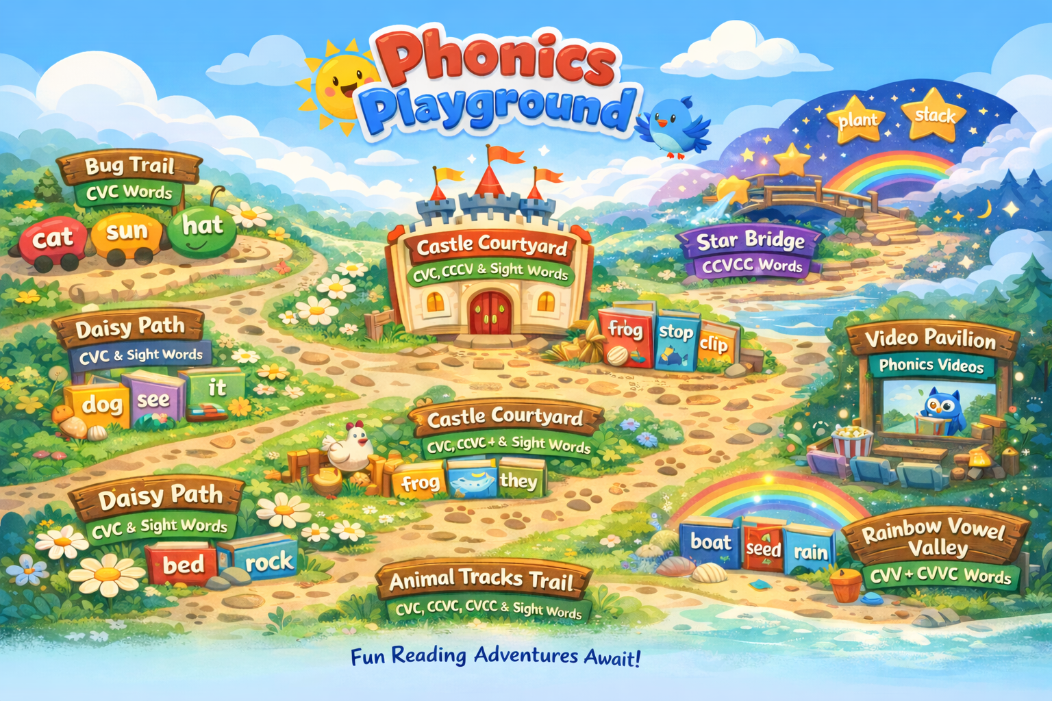 Phonics Playground Map